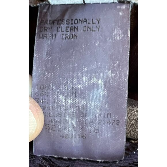 Vintage Jessica McClintock Brown Western Beaded Gown Dress  Women's Size 16 - Picture 6 of 13